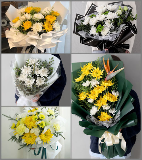 福建漳州平和县山格镇前进村白事花束代送